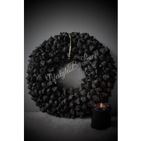 Krans Coco fruit black 40 cm