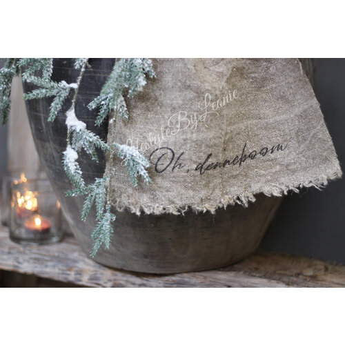 Shabby linnen doek Oh, dennenboom 