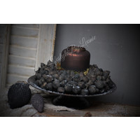 Krans Coco fruit black 30 cm