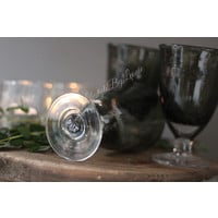 DUTZ wijnglas op voet grijs bubbels 13 cm