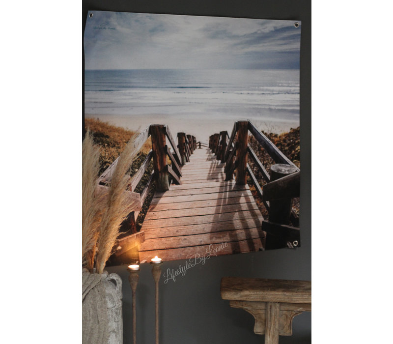 Tuinposter / doek Strand 100 cm