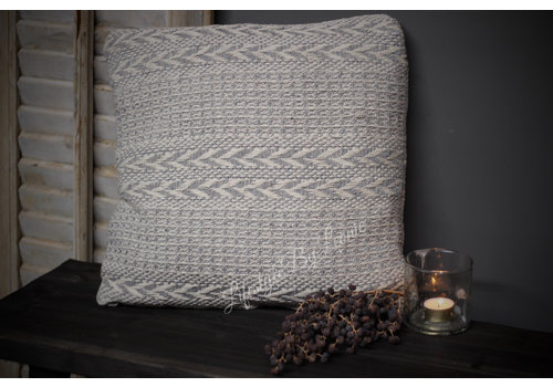 Kussen Aztec taupe/beige 40 cm