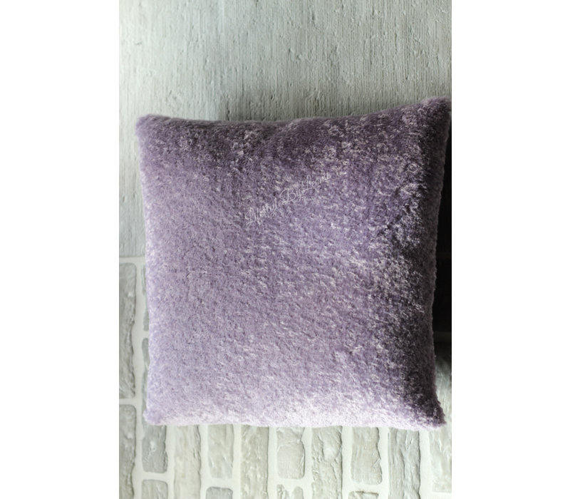 Kussen soft teddy Light purple 45 cm