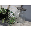 Sobere glazen voorraadpot Old grey - maat M