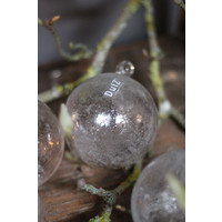 DUTZ kerstbal helder bubbels 8 cm
