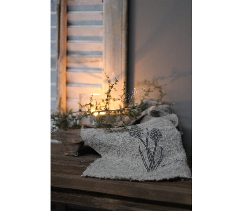 Shabby linnen doek Druifjes