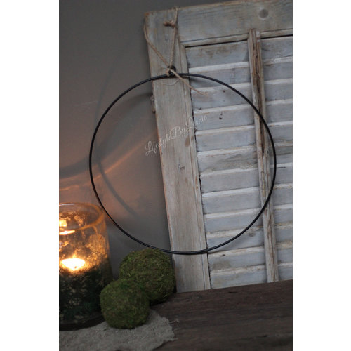 Metalen krans ring 40 cm 