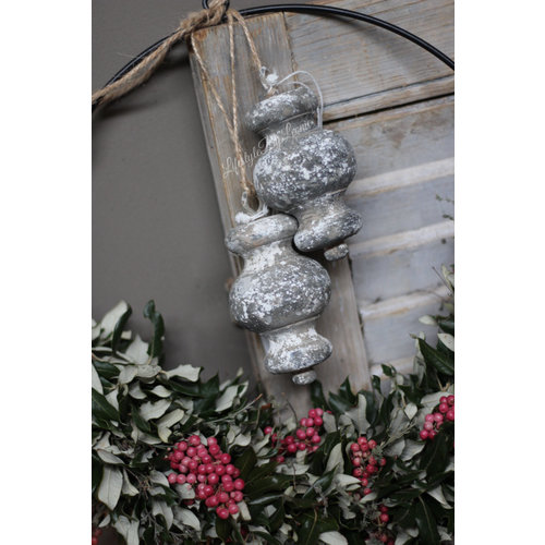 Klos / ornament greywash  15cm 