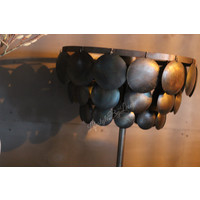 Vloerlamp schijfjes old black 150 cm