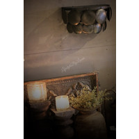 Wandlamp schijfjes Old black 40 cm
