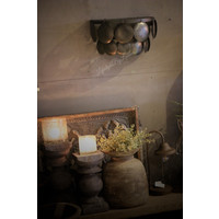 Wandlamp schijfjes Old black 40 cm