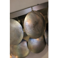 Wandlamp schijfjes Old black 40 cm