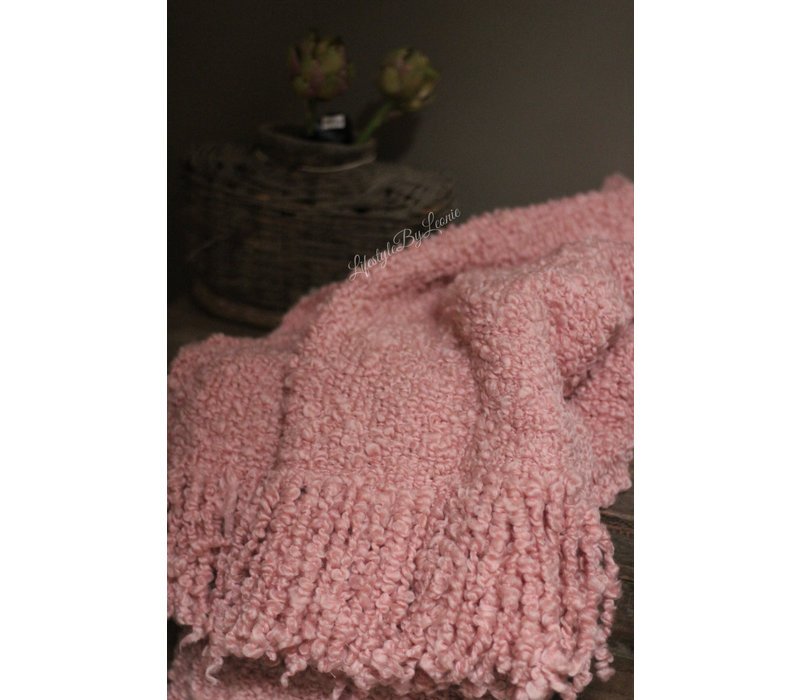 Wollig plaid Soft pink 170 cm