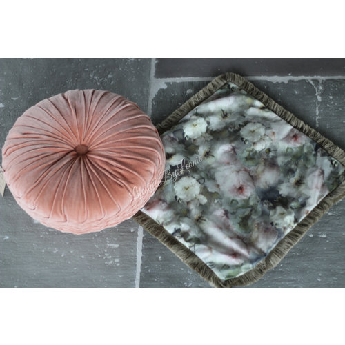 Rond velvet kussen Muted Clay 40 cm  Rond velvet kussen Muted Clay 40 cm