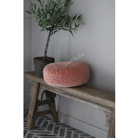 Rond velvet kussen Muted Clay 40 cm