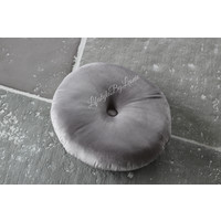 Rond velvet kussen Driftwood 40 cm