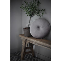 Rond velvet kussen Driftwood 40 cm