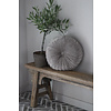 Rond velvet kussen Driftwood 40 cm