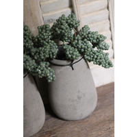 Ronde smalle hoge pot Old Grey 24 cm