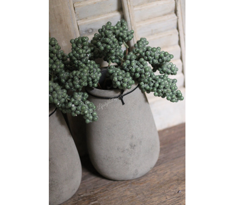 STILL ronde smalle hoge pot Old Grey 24 cm