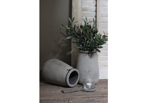 STILL ronde smalle hoge pot Old Grey 24 cm