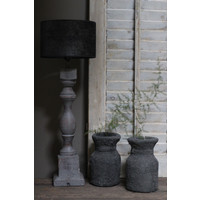 Baluster lampvoet light grey wash 52 cm