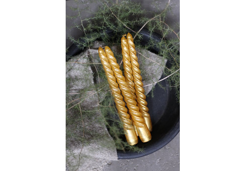 Dinerkaars Swirl gold rush - 4 stuks