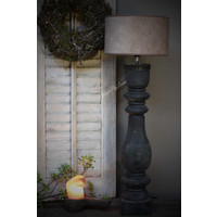 Aura Peeperkorn baluster lampvoet Black wood