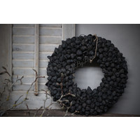 Krans Coco fruit black 40 cm