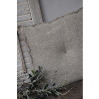 Shabby linnen kussen met knoop 45 x 45 cm