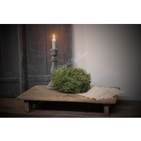 Oud houten bajot tafel / tray 50 cm