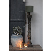 Houten baluster Lampvoet teak grey