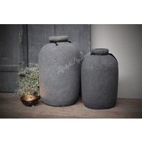 STILL stenen vaas / fles kruik Grey 30 cm