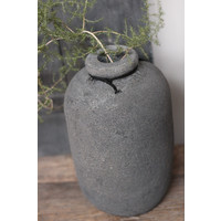 STILL stenen vaas / fles kruik Grey 30 cm
