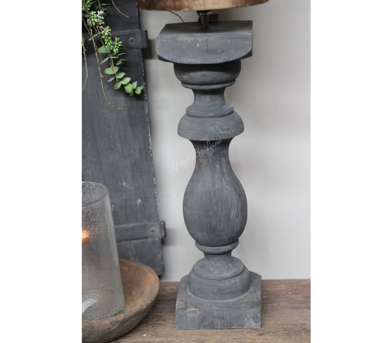 Baluster lampvoet Black sober 90cm