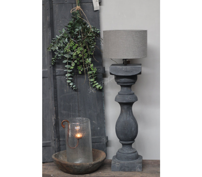 Baluster lampvoet Black sober 90cm