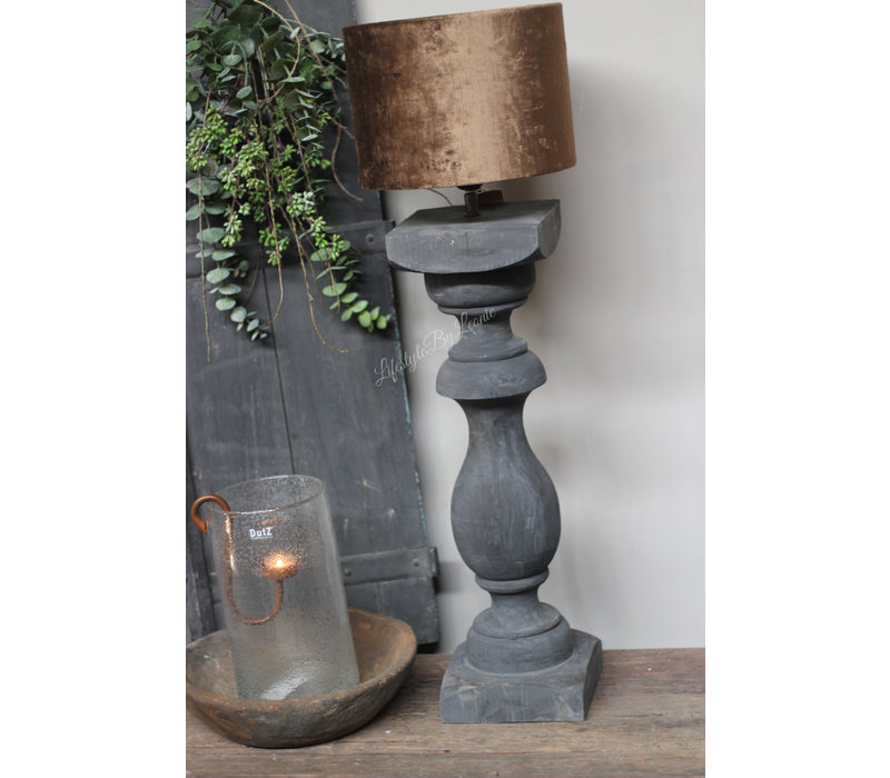 Baluster lampvoet Black sober 90cm