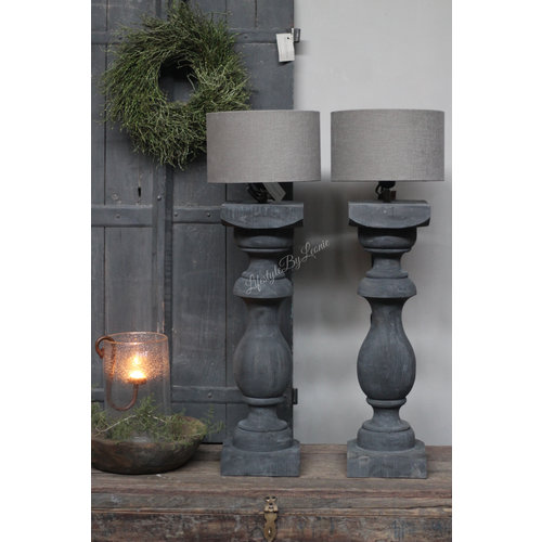 Baluster lampvoet Black sober 90cm 