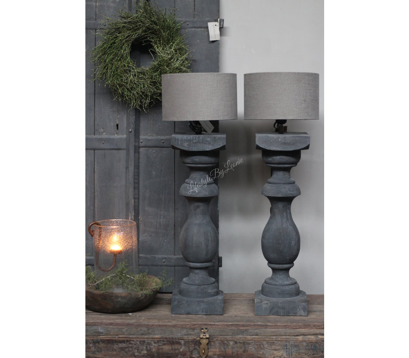 Baluster lampvoet Black sober 90cm