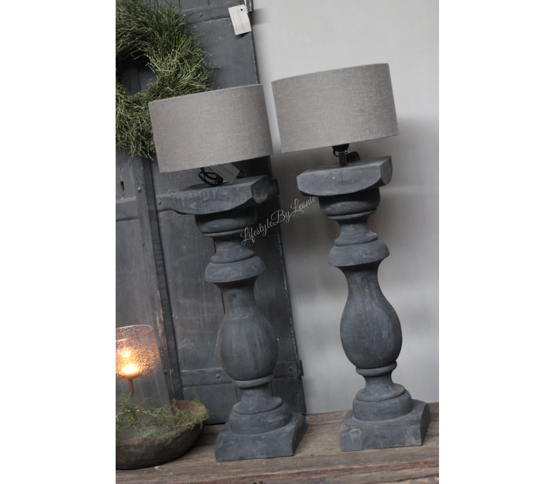 Baluster lampvoet Black sober 90cm