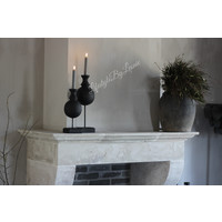 Wax LED dinerkaars Grey 15 cm set van 2