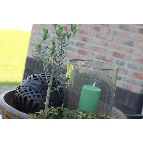 Outdoor LED kaars Dust green 7,5 x 15 cm  Outdoor LED kaars Dust green 7,5 x 15 cm