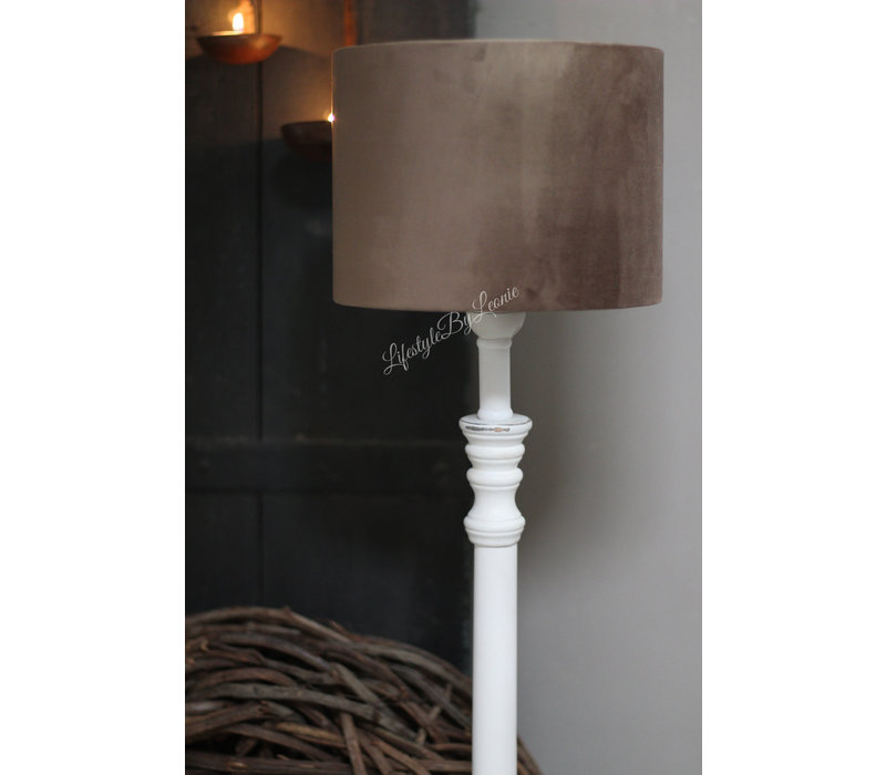 Smalle hoge lampvoet Off white 74 cm