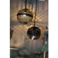 Metalen draadbal hanglamp 23 cm