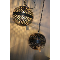 Metalen draadbal hanglamp 23 cm