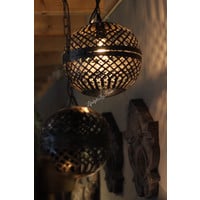 Metalen draadbal hanglamp 23 cm