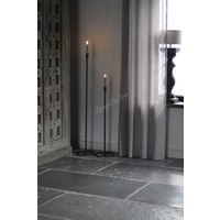 Wax LED dinerkaars Grey 15 cm set van 2
