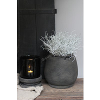 STILL stenen poer / kandelaar Brown 16 cm