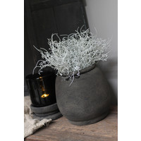 STILL stenen poer / kandelaar Brown 16 cm