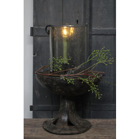 Wax LED dinerkaars Olive 15 cm set van 2